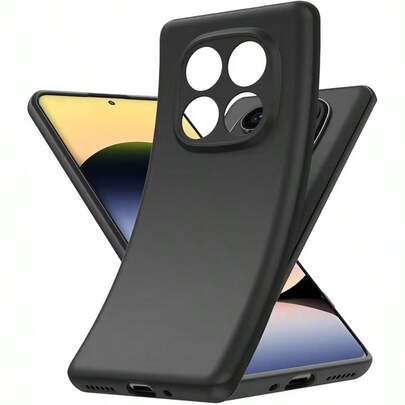 黑色砂纹质感产品，适用于包括红米手机在内的多种型号，例如红米Note 14 4G、红米Note 13 Pro+、红米Note 9T、红米A4、红米12C、红米11A、红米9T等。它具有抗震防摔功能。