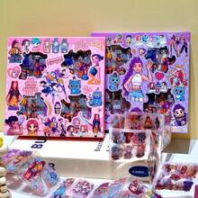 100pcs Random , Witch Squad Cartoon Sticker Pack, Student ID Stickers, Stationery Stickers, Cute Cartoon Creative Small Gifts - Random Style - View 4