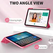 Full Body Protective Case With Stand & Pencil Holder For Tablet, Features Smart Flip To Wake/Sleep, Two Viewing Angles, Anti-Drop & Anti-Scratch - Watermelon Red - View 7