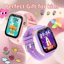 智能游戏手表，带摄像头、相册、录像机、18款内置游戏、计算器、日历、LED灯，是完美的节日礼物！ - 彩色 - 查看 1