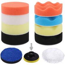 12pcs/Set Car Polishing & Waxing 3-Inch Sponge Wool Pad, Towel Pad, Car Detailing Sponge Rubber Polishing Pad - Polishing Sponge - View 9