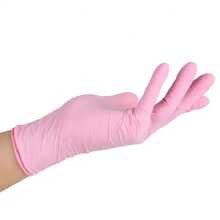 2/20/50/100 Stück rosa Einweghandschuhe aus Nitril, latexfrei, wasserdicht, antistatisch, Mehrzweck-Arbeitshandschuhe, puderfrei, geeignet für Küche, Badezimmer, Zuhause, Haarfärbung, Schönheitssalon, Malen, Kunst und Handwerk Schutzhandschuhe [ohne Box] - Pink - Übersicht 5