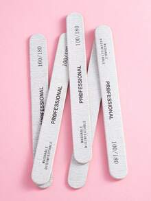 10/5PCS Nail File And Buffer Set - Professional Manicure Tools Kit With 100/180 Grit, Portable Nail Care Kit For Home/Salon,Strip Shape - Multicolor - View 8