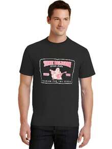 True Religions Vintage Cotton T-Shirt Women Men Short Sleeves Men Casual Loose Graphic Crew Neck T-Shirt Printed Oversized Tees - 黑色 - 查看 1