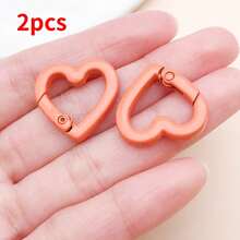 2pcs 21x22mm Mixed Heart Shaped Metal Findings DIY Bracelet Necklace Earring Components For Crafts Jewelry Making Supplies - Multicolor - View 20