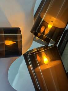 3pcs/Set 3D Flame Flickering Flameless Candles, Battery Operated Realistic Candle Light, With Timer Remote Control, Suitable For Christmas, Halloween, Valentine's Day, Dining Table, Wedding, Party, Gift - Black 3D LED Beads - View 7