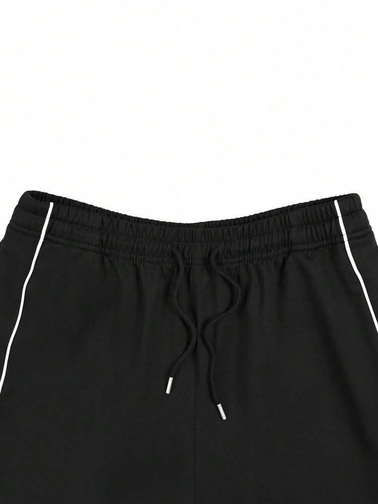 1pc Men's Casual Loose Sweatpants, Fashionable Versatile Comfortable Sports Pants For Commuting, Outdoor, Jogging, Fitness, Streetwear, Suitable For Spring/Summer - Black - View 6