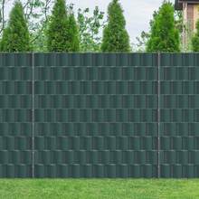 10 Rigid PVC Privacy Screen Strips, Windproof, Double Wire Fence For Garden Or Balcony. - Green - View 8
