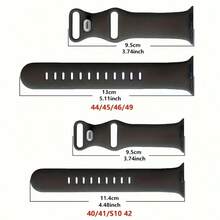 猫咪雕刻表带，兼容苹果手表女款 38mm 40mm 41mm 42mm 44mm 45mm 49mm，可爱猫咪运动表带，适用于 Series 9 Ultra 2 8 SE 7 6 5 4 3/S10 - 彩色 - 查看 3