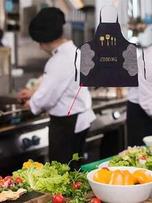 Waterproof & Oil-Proof Kitchen Apron With Pockets - Suitable For Cooking, Baking, Gardening, Waitressing Etc. Sleeveless, Dish Towel, Kitchen Use - A - View 8