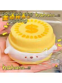 Cute Gold Coin Dog Squishy Toy, Super Soft Slow Rebound Creative Anti-Stress Toy, Christmas Holiday Small Gift - Multicolor - View 4