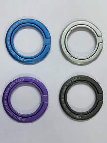 Soporte de anillo magnético de metal de aleación, agarre de dedo desmontable compatible con MagSafe, soporte horizontal y vertical de 1 segundo compatible con iPhone y la mayoría de los teléfonos inteligentes, regalo del Día de San Valentín - Multicolor - Ver 8