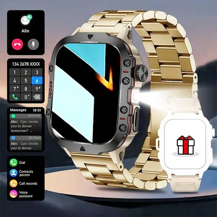 Smart Watch, Wireless Calling /Dial, Multi -Sport Mode, Calling Reminder And Rejection,Information Reminder,SMS Reminder,For IPhone/Andriod - Nhiều màu - Xem 14