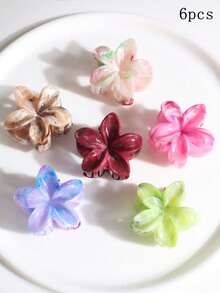 4/5/6/8件迷你简约发夹时尚发饰优雅发夹 - 彩色 - 查看 9