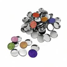 56 Pcs Empty Round Metal Eyeshadow Pans 26mm Diameter Makeup Palette Refills - Bạc - Xem 3