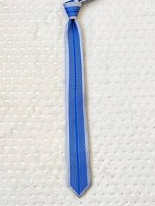 Men's Slim 3D Tie With Glitter, Slim (6cm), Casual Fabric. - Blue - View 2