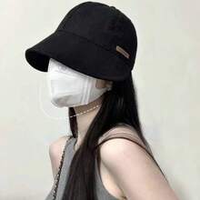 女士渔夫帽 女士春夏防紫外线遮阳帽 纯色帽子 - 彩色 - 查看 1