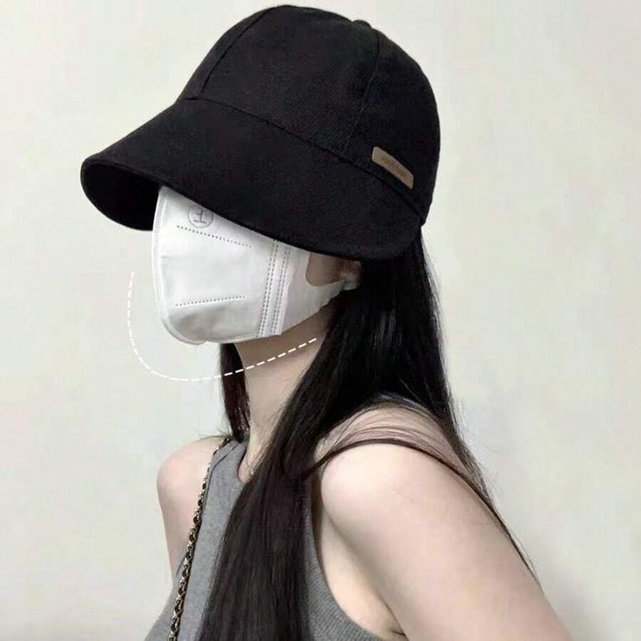 女士渔夫帽 女士春夏防紫外线遮阳帽 纯色帽子 - 彩色 - 查看 1