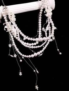 1 chiếc dây đeo eo nhiều lớp tua rua ngọc trai tối giản thời trang, dây đeo eo hình bướm và ngọc trai độc đáo, thanh lịch, sang trọng, gợi cảm, quà tặng ngày lễ cho nữ, trang sức dự tiệc cho nữ - Nhiều màu - Xem 10