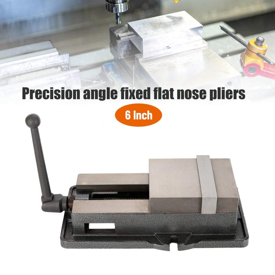 6 Inch Accurate Lock Precision Vise Lock Vice Milling Drilling Machine Clamp - Flat Mouth - View 1