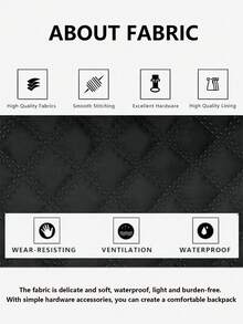 Functional City Backpack Interpreting Commuting Aesthetics In Various Scenarios, Unlocking Absolute Visual Sovereignty For Daily, Cycling, And Travel. Equipped With A Scientific Three-Mode Matrix: Two Adjustable Standard Brown Leather Shoulder Straps, Top Handle, Ergonomically Optimized To Provide Cloud-Like Carrying Experience. Side Functional Pockets Can Hold Water Bottles, Umbrellas - Multicolor - View 6