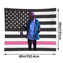 Tyler Music Album Cover The Creator Hip Hop Tapestry,Funny Polyester Tapestry Wall Hanging Art Poster Artistic Party Backdrop For College Dorm, Bedroom, Living Room, And Celebration Decorations - Black 1pc - View 12