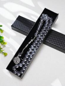 1 pieza Estuche de regalo premium con set de 45 piezas de pulsera con cuentas de perlas, rosario de oración diaria - Multicolor - Ver 11