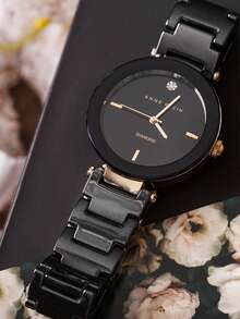 Anne Klein Women's Wrist Watch Women's Small Thin Analog Bracelet Quartz Watch Dainty Gifts Waterproof Watches - Gold - View 3