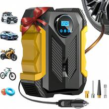 Carsun Portable Car Tire Inflator Pump, 150 PSI Corded Air Compressor With LED Light, Auto Shut Off, Fast Inflation For Car, Bicycle, Motorcycle, Balls And More - Wired - View 2
