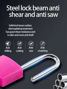 6 chiếc khóa hành lý nhỏ nhiều màu sắc, khóa móc mini, khóa móc bằng nhựa ABS mạ đồng, thích hợp cho ba lô, vali, túi đựng laptop, hành lý, hộp khóa. - A - Xem 3