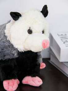 20厘米/7.87英寸可爱毛绒负鼠玩偶，柔软舒适，适合儿童、成人、动物爱好者，是圣诞节、万圣节、生日、周年纪念日、儿童节、新年礼物、圣诞袜填充物的理想之选。 - 灰色 - 查看 4