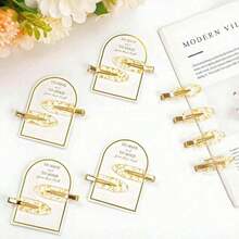 10pcs Gold Hair Clips, Seamless Hair Clips, Bridesmaid Hair Clips, Bridesmaid Gifts, Proposal Gifts, Perfect Seamless Gift - 金子 - 查看 6