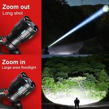 High Brightness Long Range LED Headlamp, Adjustable Zoom Headlight Flashlight Searchlight Suitable For Camping Fishing - With 18650 Battery - View 6