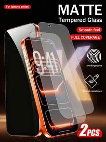 Yezodawee 防震防窥隐私膜,9H硬度磨砂防窥钢化玻璃屏幕保护膜,2.5D弧边,防指纹磨砂防窥屏幕保护膜(6.1英寸),全屏覆盖磨砂玻璃屏幕保护膜,兼容 16/77 Pro Max/16 Plus/15 Pro Max/14/13/12/11/XR/X/XS/7/8,春季生日礼物 - 無色 - 查看 43