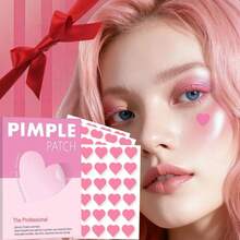 24/120片装心形祛痘贴，温和不刺激，遮盖瑕疵和痘痘，完美遮瑕，适合所有肤质 - 愛心 - 查看 3