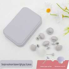 4/16件装蘑菇形被子固定夹，一键解锁，隐形防滑安全夹，可固定被子和床单防止滑动，可拆卸重复使用，酒店级被子扣，家用无缝防滑沙发套固定夹，适用于家庭卧室床上用品、床垫、羽绒被、毛毯和纺织品，卧室必备品。 - 被子固定器 - 查看 11