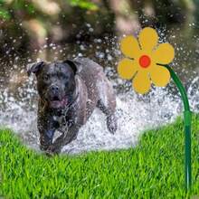 Dancing Flower Play Crazy Daisy Sprinkler Outside Toddler Sprinklers Set With Water Hose 33ft For Splash Fun In The Yard Backyard Toddlers Shower Garden Trampoline Water Play Sprinkler Dog Toy - As Pic - View 7