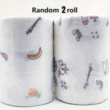 Approximately 400 Sheets Of Tissue Paper, 2 Rolls Of Disposable Kitchen Paper Towels, Kitchen Cleaning Paper Towels, Slouchy Person's Cleaning Cloth, Degreasing Paper Towels For Washing Dishes, Kitchen Supplies, Party Supplies, Holiday Party, Cleaning Supplies - Random - View 2