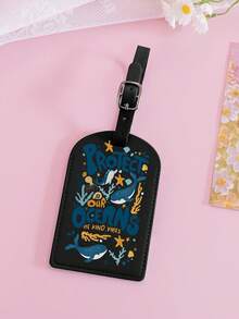 1 Stück leichter und strapazierfähiger PU Gepäckanhänger, geeignet für Reisekoffer, Rucksack, Kreuzfahrttasche, Rucksack-Zubehör, ideal für Bordkarten, unverzichtbar für Herbstreisen und die Rückkehr zur Schule - Muster E - Übersicht 21