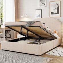Bed Bases & Foundations - Beige + Upholstered + 140cm*200cm - View 4