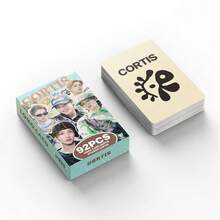 60+32PCS Korean Boy Group Photo Cards Stickers Set - JUHOON JAMES Collectible LOMO Cards, Making It The Perfect Valentine's Day Gift, New Year's Gift, Or A Special Gift For Boys And Girls' Fans. - Multicolor - View 3