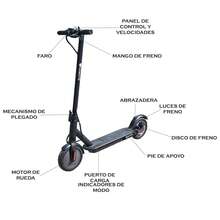 OSOMOTO Patín Eléctrico Para Jovenes y Adutos, MODELO: ESO-01, Diseño Plegable para Movilidad Urbana - Rojo - Ver 5