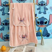 1pc/2pcs Set Stitch Towel Set, Stitch Bath Towel Set, Angel Bath Towel Set, Cute Stitch Bath Towel Set, Embroidered Stitch Towel, Super Soft Bath Towel Set, Gentle Skin-Friendly Bath Towel, Super Absorbent Quick-Dry Bath Towel - Multicolor - View 10