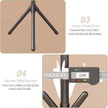 1pc High-Quality 6-Hook Coat Rack, Nordic Style Floor Standing Coat Rack, Quick Assembly, Minimalist Design, Thick Steel Pipe, Durable, Portable & Practical, Suitable For Bedroom, Living Room Storage, Hallway Tool Organization And Clothing Management. Can Store Hats, Scarves, Clothes And Other Items, Making The Room Cleaner And Tidier. - Multicolor - View 9