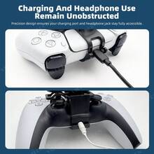 适用于PlayStation 5 Slim的P5控制器赛车游戏手柄迷你方向盘替换配件 - 彩色 - 查看 5
