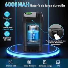 Regadera Portátil Recargable [Cubo Plegable 20L] 6000mAh Ducha Portátil para Camping con 4 Velocidades Pantalla LED IPX7 Kit de Ducha Portatil para Senderismo Mascotas Viaje - Regadera Portatil con Cubo Plegable - Ver 1