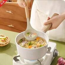 Wooden Handle Silicone Kitchen Utensils, Heat Resistant Cooking Silicone Whisk - Multicolor - View 5