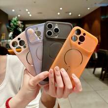 Hadaasi 1pc Black Ultra-Thin Matte Frosted Large Window Full Coverage TPU Soft Phone Case Compatible With Apple 17 Pro/17 Pro Max/17/16 Pro/16 Pro Max/16 Plus/16/15 Pro/15 Pro Max/15 Plus/15/14 Pro/14 Pro Max/14 Plus/14/13 Pro/13 Pro Max/13/12 Pro/12 Pro Max/12/11 Pro Max/11/11 Pro And Galaxy S26 Ultra/S26 Plus/S26/S26 Edge/S26 Pro/S25 Ultra/S25 Plus/S25/S25 Edge/S25 FE/S24 Ultra/S24 Plus/S24 - Black - View 2