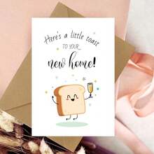 1pc New Home Card, Creative Housewarming Greeting Card With Envelope, Interesting Paper, New Apartment Card, Congratulations New House Card, Housewarming Gift - Multicolor - View 13