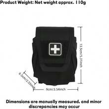 1PC Rip-Away IFAK Pouch MOLLE (Empty Bag Only. No Supplies Included), Quick-Pull Trauma Kit With Medical Shears Holder, Empty First Aid Pouch For Tactical Belt, Survival Medical Gear - Multicolor - View 3